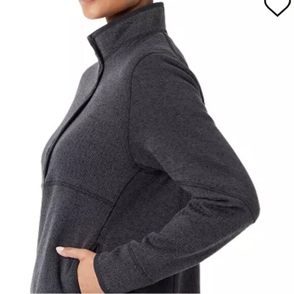 BASS OUTDOOR Women's Mixed-Media Mock-Neck Sweatshirt - Picture 2 of 7